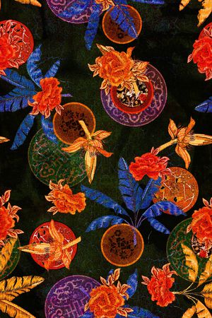 香云纱印花花型图片