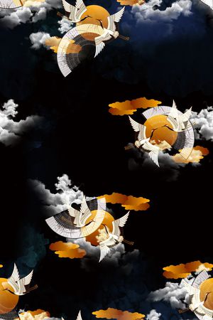 香云纱印花花型图片
