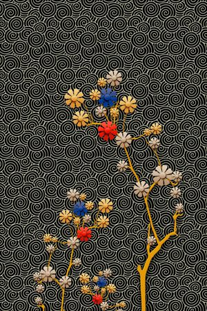 定位花印花花型图片