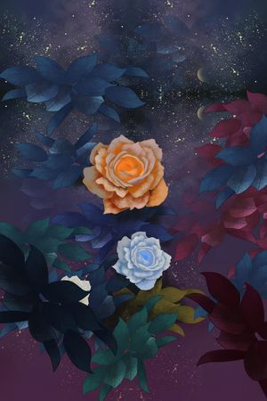 定位花印花花型图片