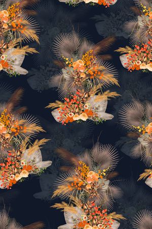 香云纱印花花型图片