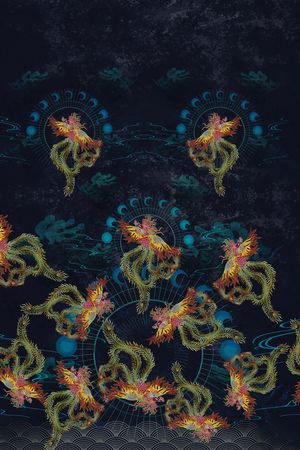 定位花印花花型图片