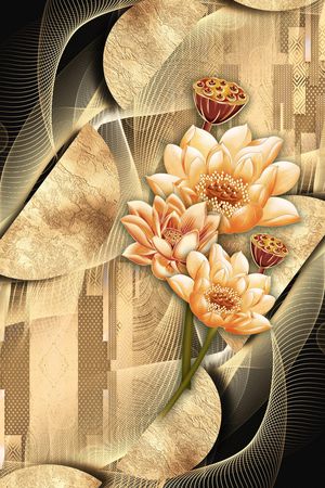 定位花印花花型图片