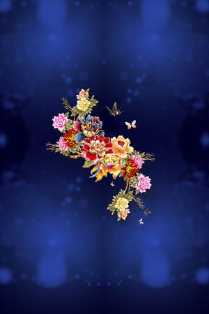 定位花印花花型图片