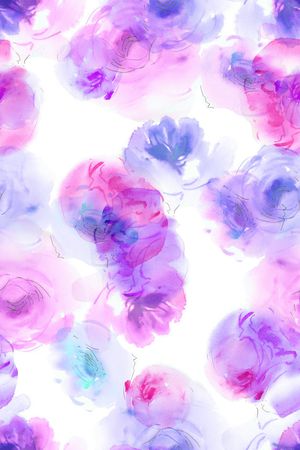 抽象花卉印花花型图片