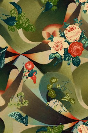真丝印花花型图片