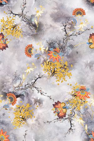 数码花型印花花型图片