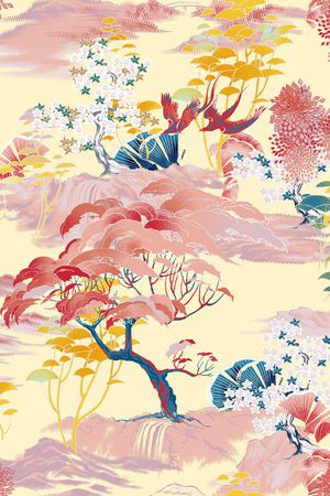 几何花卉印花花型图片