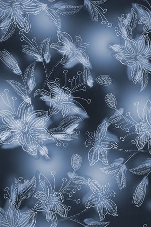 水彩印花花型图片