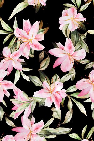 绿植树叶印花花型图片