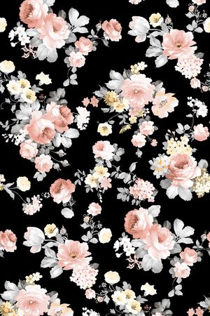 复古印花花型图片