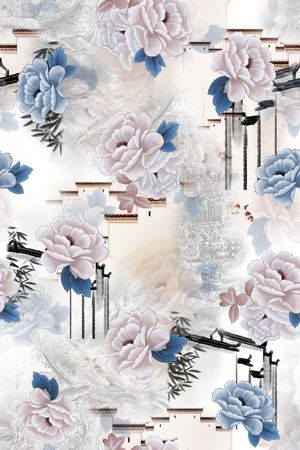 花卉印花花型图片