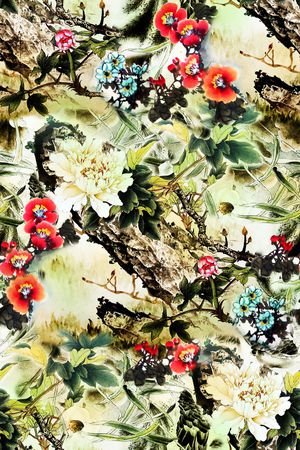 花卉印花花型图片