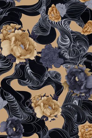香云纱印花花型图片