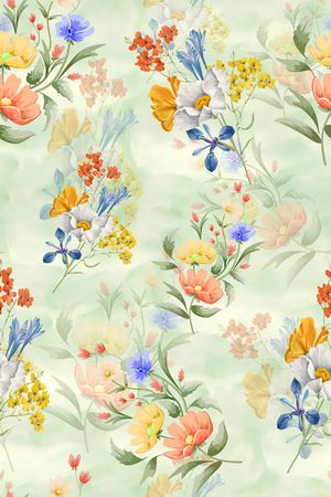 花卉印花花型图片