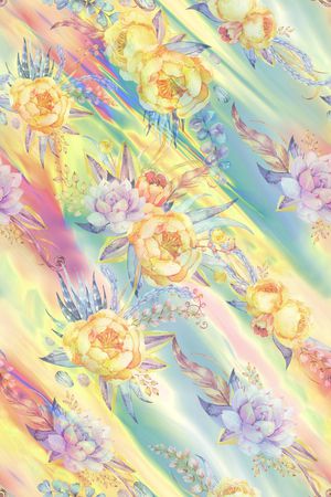 定位花印花花型图片