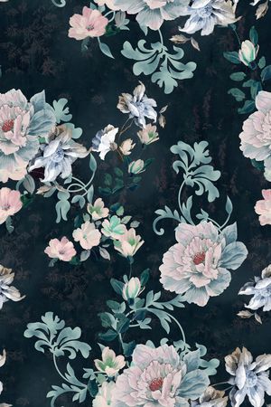花卉印花花型图片