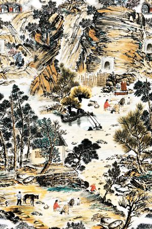 香云纱印花花型图片