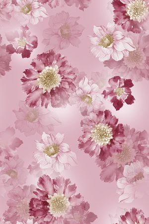 花卉印花花型图片