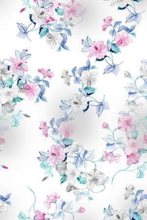 花卉印花花型图片