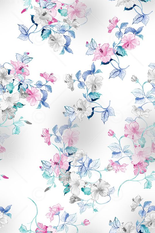 花卉印花花型图片