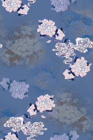 香云纱印花花型图片