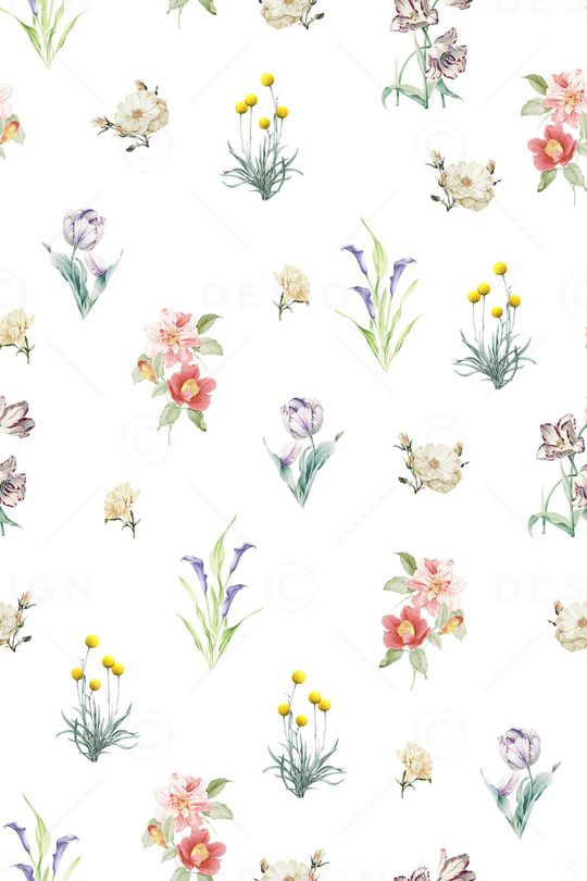 绿植树叶印花花型图片