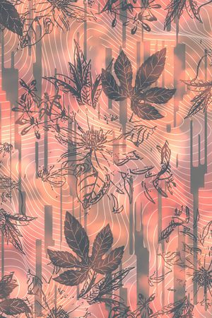 渐变印花花型图片
