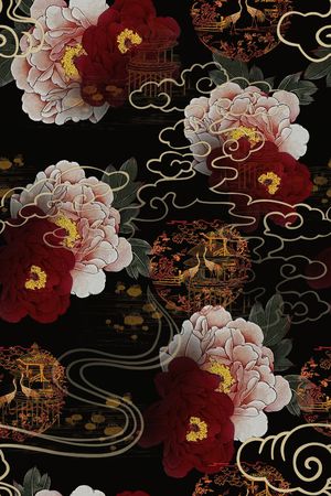 花卉印花花型图片