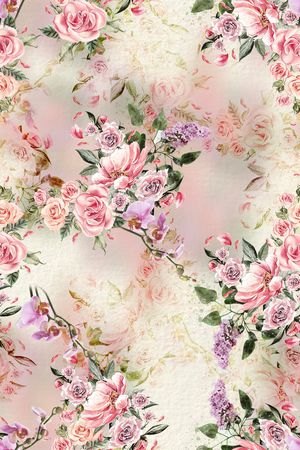 绿植树叶印花花型图片