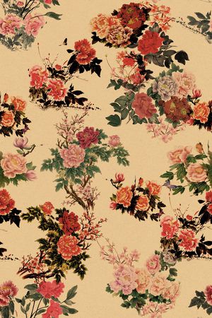 连衣裙印花花型图片