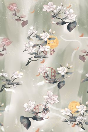 连衣裙印花花型图片
