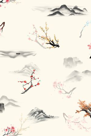 连衣裙印花花型图片