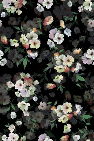 花卉印花花型图片