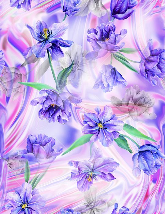 花卉印花花型图片