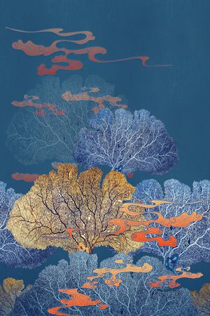 祥云印花花型图片
