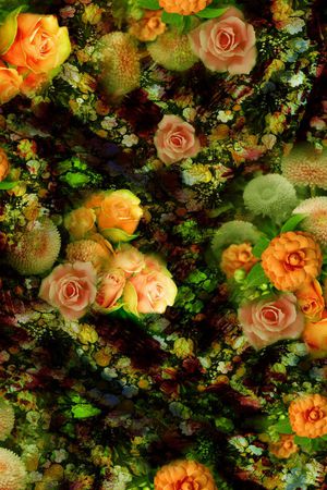 摄影写实花卉印花花型图片