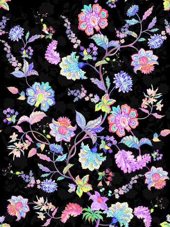 连衣裙印花花型图片