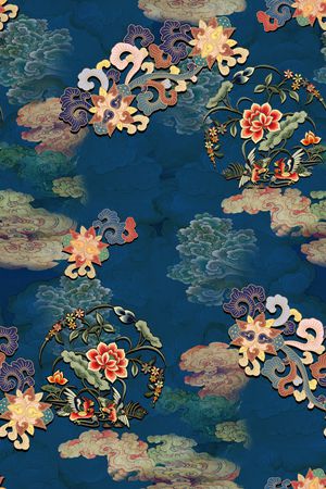 香云纱印花花型图片
