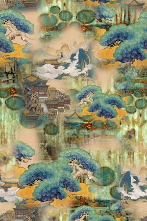 手绘印花花型图片