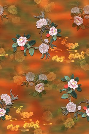 香云纱印花花型图片