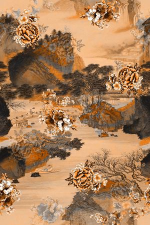 民族风印花花型图片