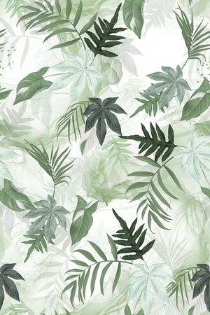 热带花型印花花型图片