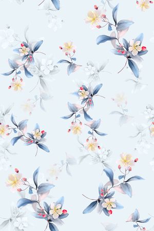 花卉印花花型图片