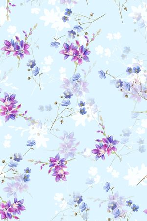花卉印花花型图片