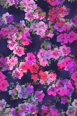 水彩印花花型图片