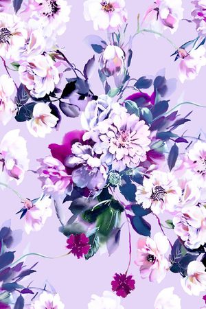 真丝印花花型图片