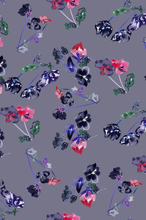 连衣裙印花花型图片