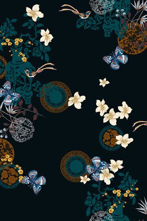 女装印花花型图片