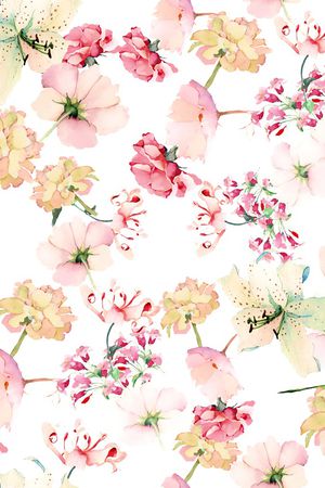 玫瑰花印花花型图片
